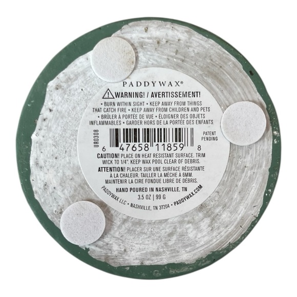 New Scented Candle PADDY WAX Eucalyptus & Santal Soy Wax Candle Concrete Base - Picture 7 of 7